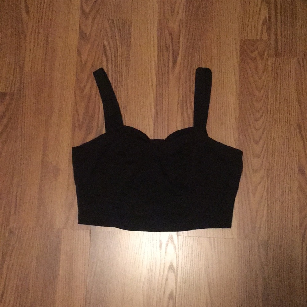 Black crop top
